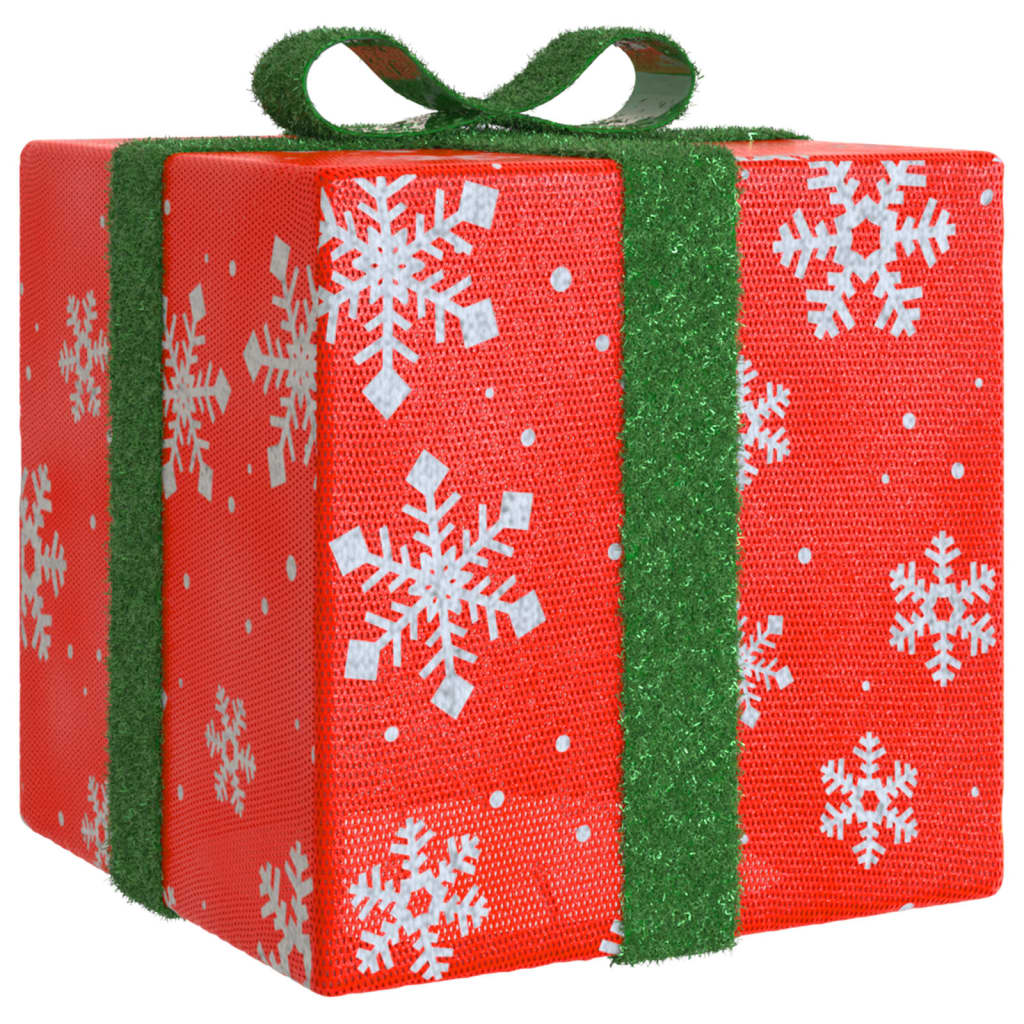 Beleuchtete Geschenkboxen 3 Stk. 64 Leds Warmweiß