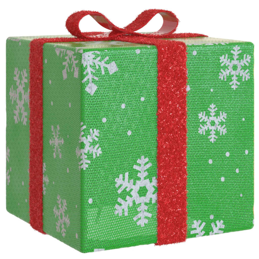 Beleuchtete Geschenkboxen 3 Stk. 64 Leds Warmweiß