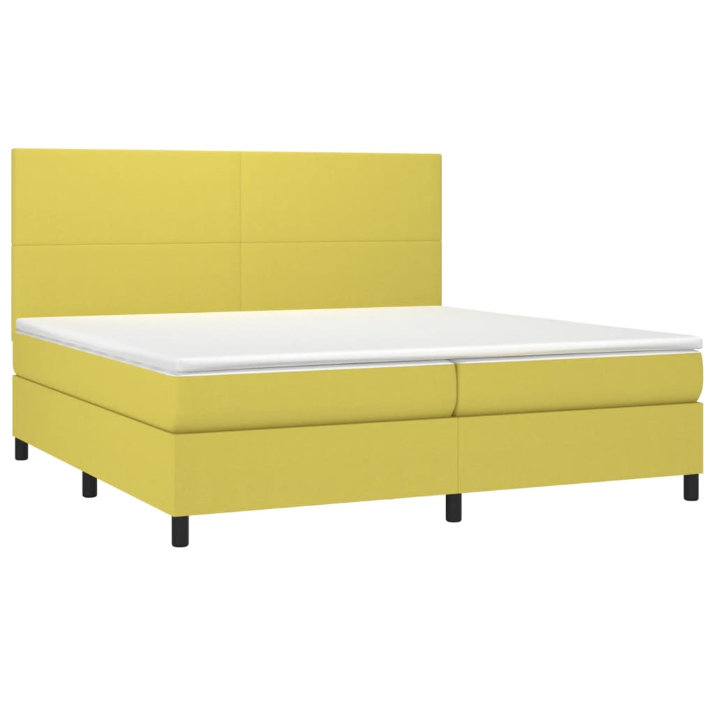 Boxspringbett Mit Matratze Stoff Grün