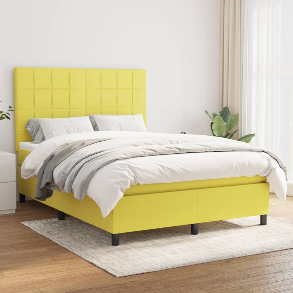 Boxspringbett Mit Matratze Stoff Grün