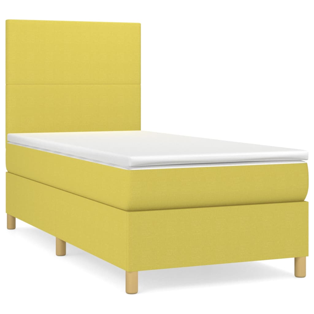 Boxspringbett Mit Matratze Stoff Grün