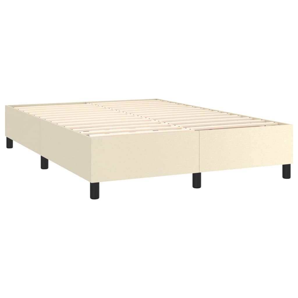 Boxspringbett Mit Matratze Kunstleder Creme