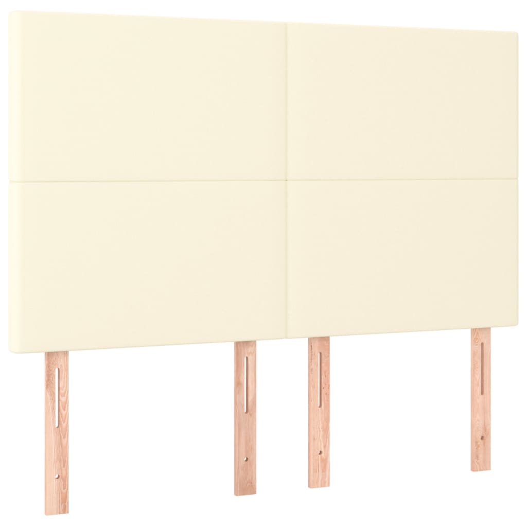 Boxspringbett Mit Matratze Kunstleder Creme