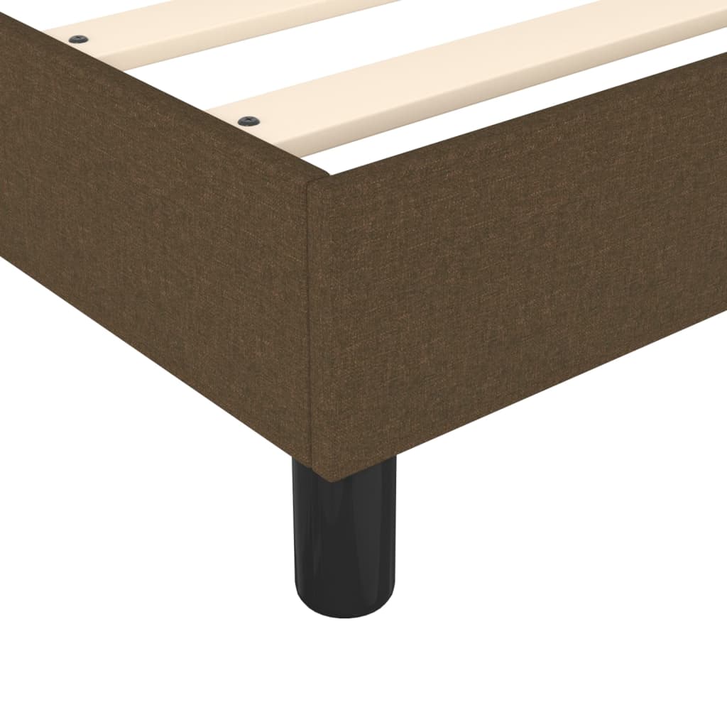 Boxspringbett Mit Matratze Stoff Dunkelbraun