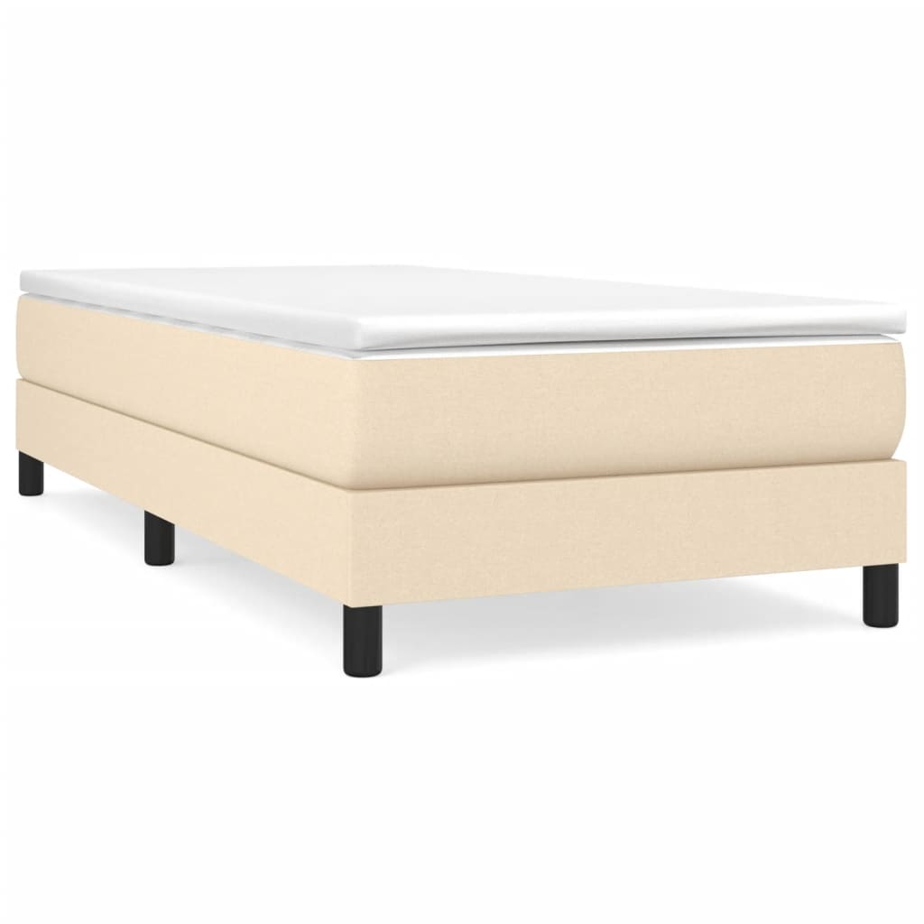 Boxspringbett Mit Matratze Stoff Creme