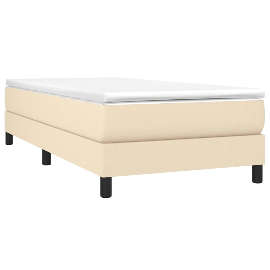 Boxspringbett Mit Matratze Stoff Creme