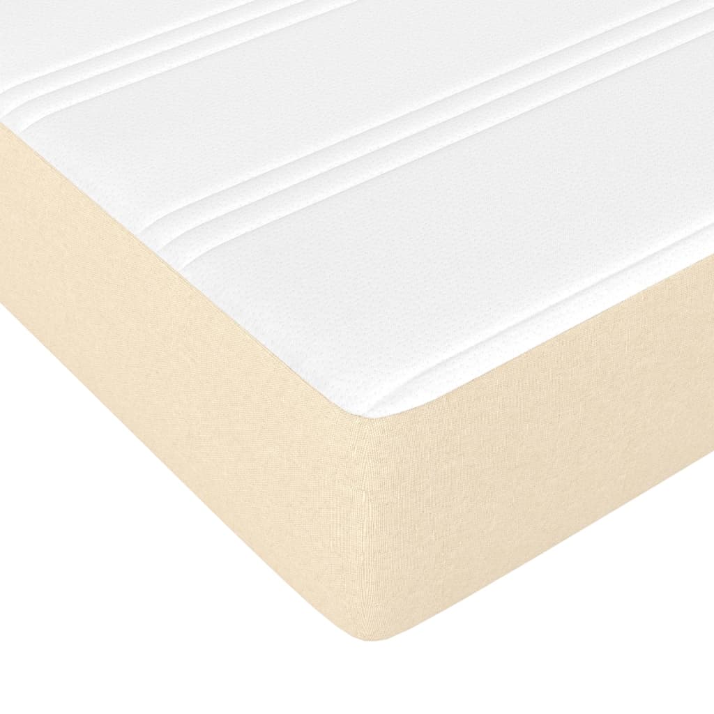 Boxspringbett Mit Matratze Stoff Creme