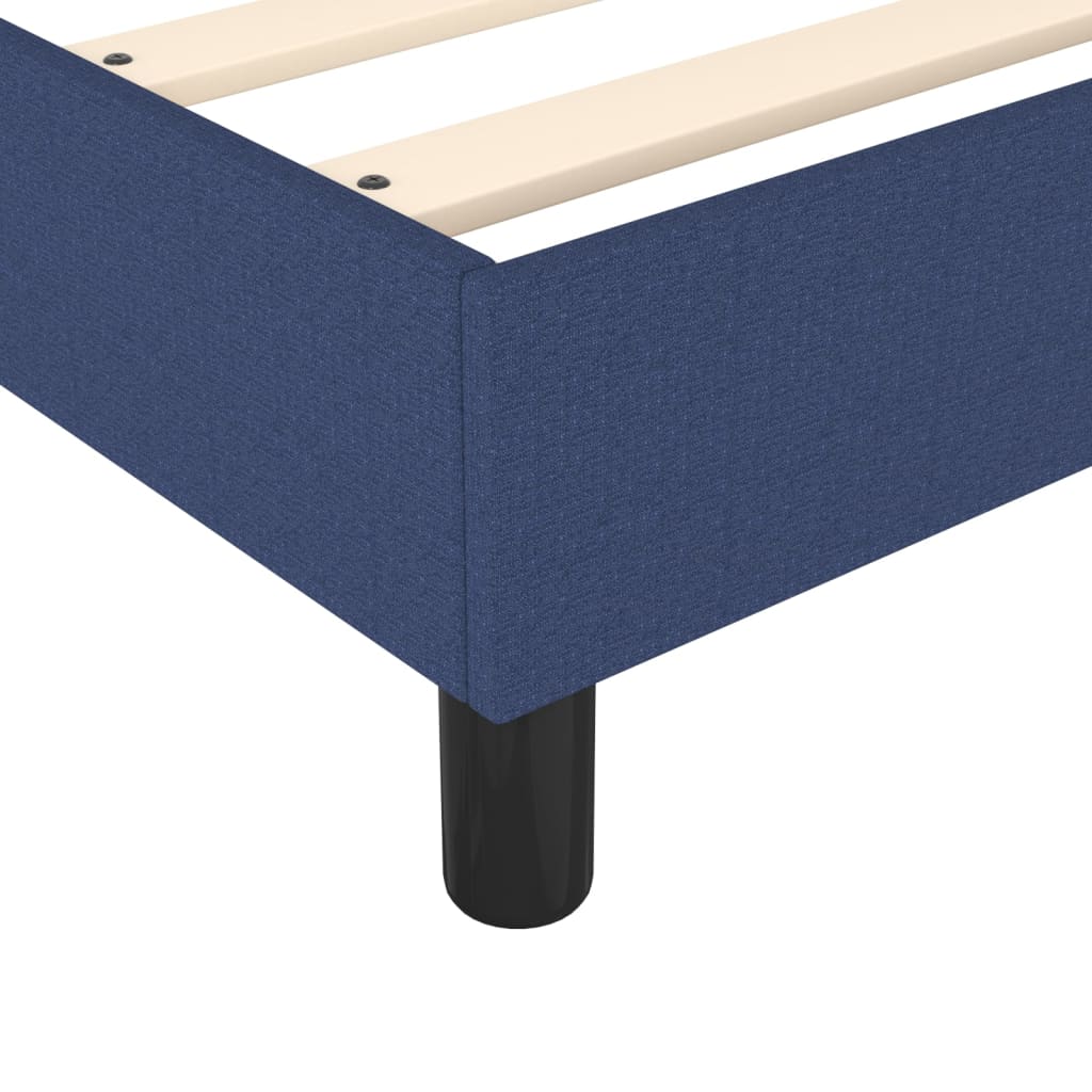 Boxspringbett Mit Matratze Stoff Blau