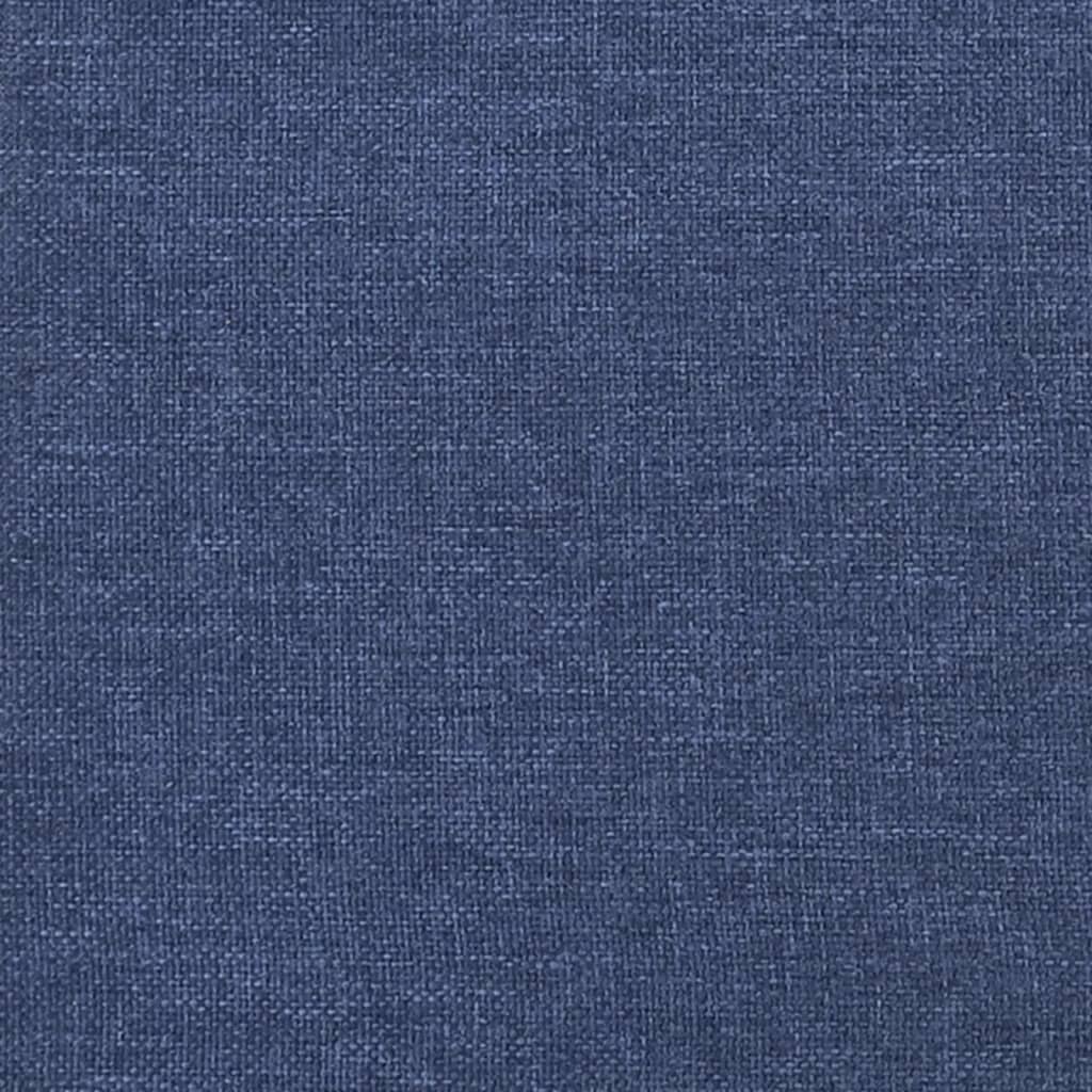 Boxspringbett Mit Matratze Stoff Blau