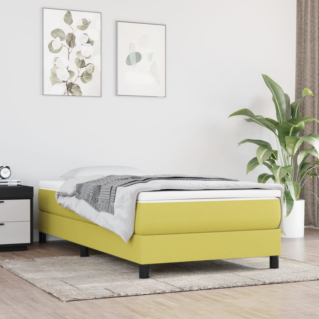 Boxspringbett Mit Matratze Stoff Grün