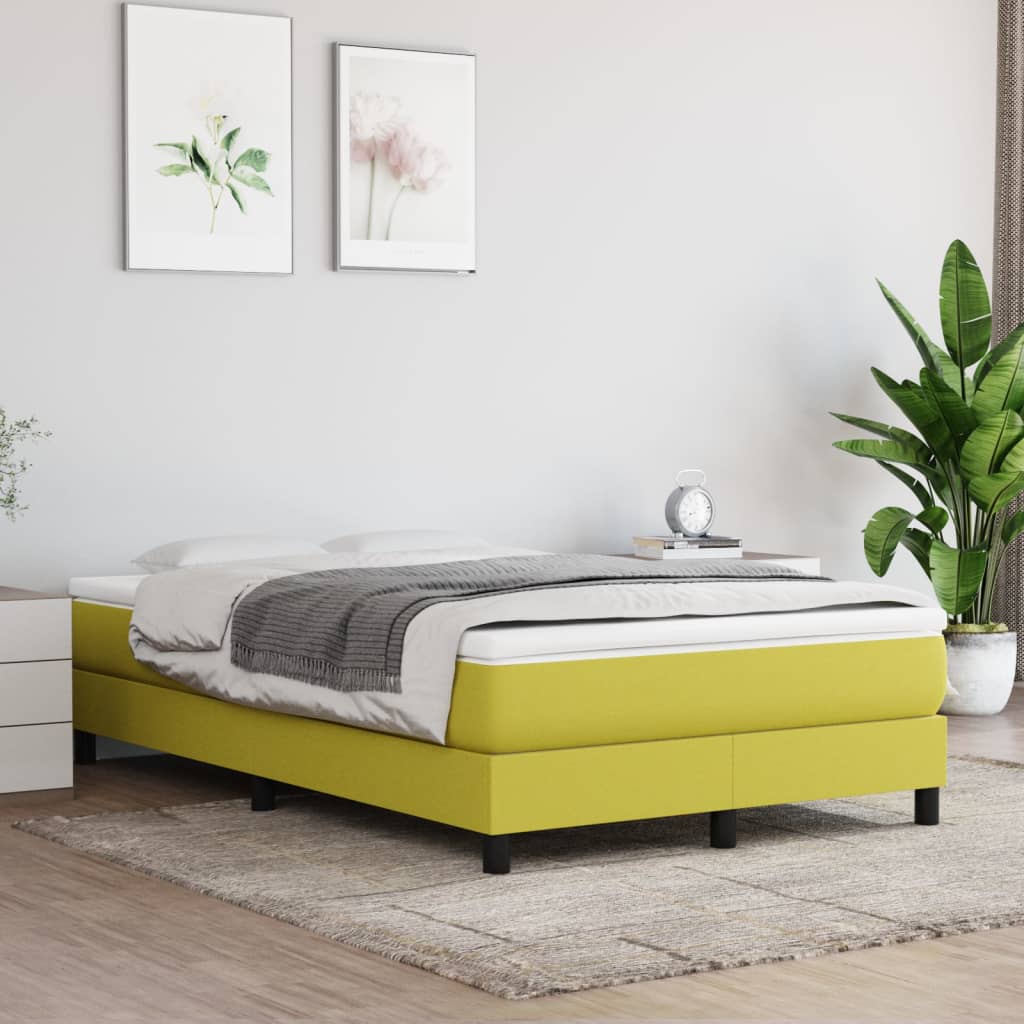 Boxspringbett Mit Matratze Stoff Grün