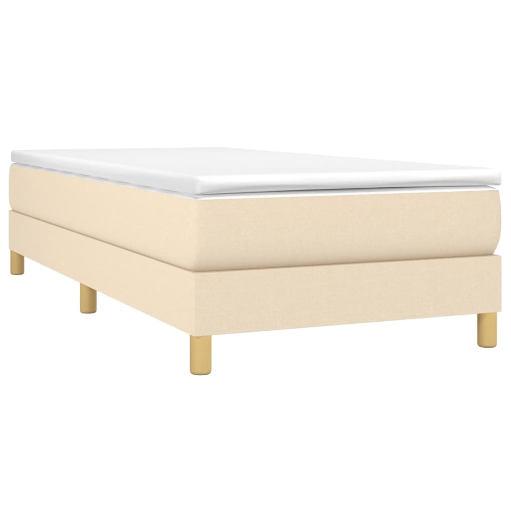 Boxspringbett Mit Matratze Stoff Creme