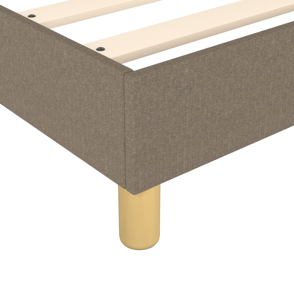Boxspringbett Mit Matratze Stoff Taupe