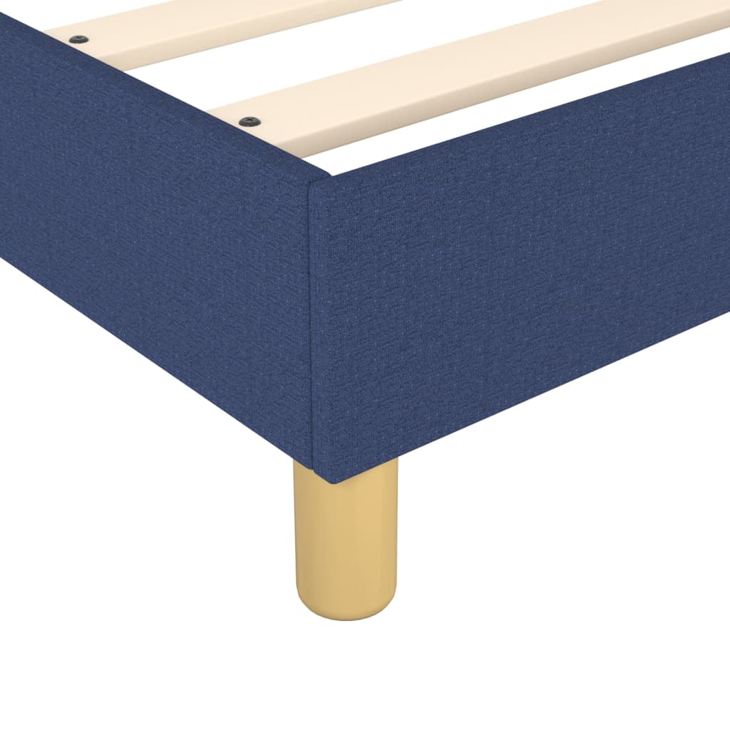 Boxspringbett Mit Matratze Stoff Blau