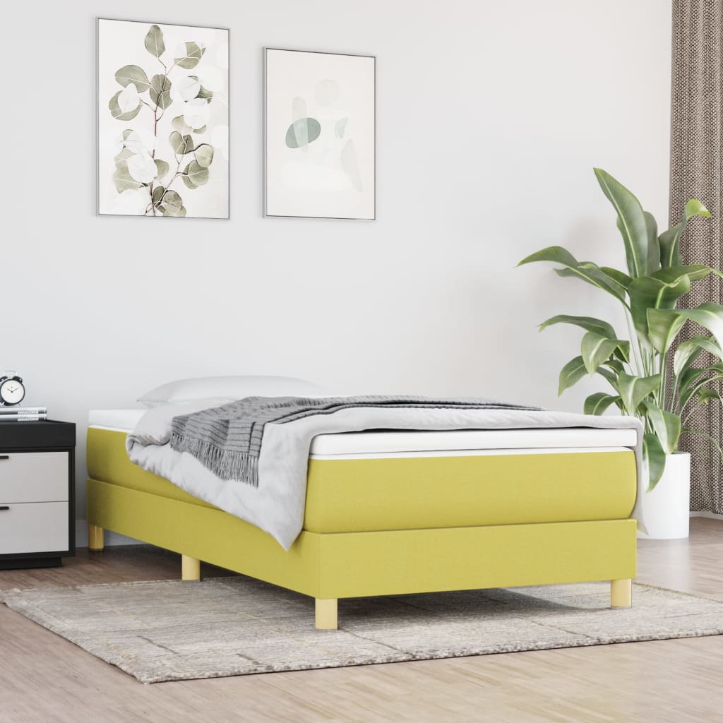 Boxspringbett Mit Matratze Stoff Grün