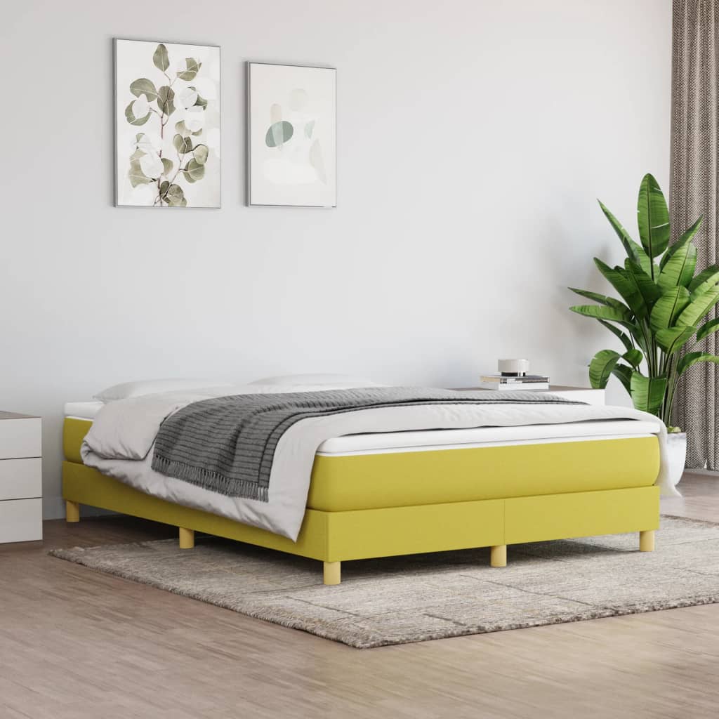 Boxspringbett Mit Matratze Stoff Grün