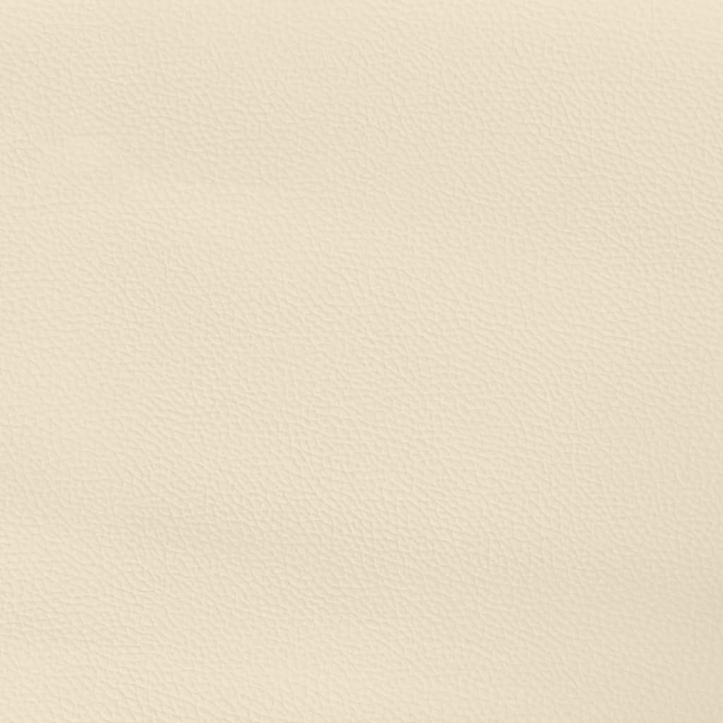 Boxspringbett Mit Matratze Kunstleder Creme