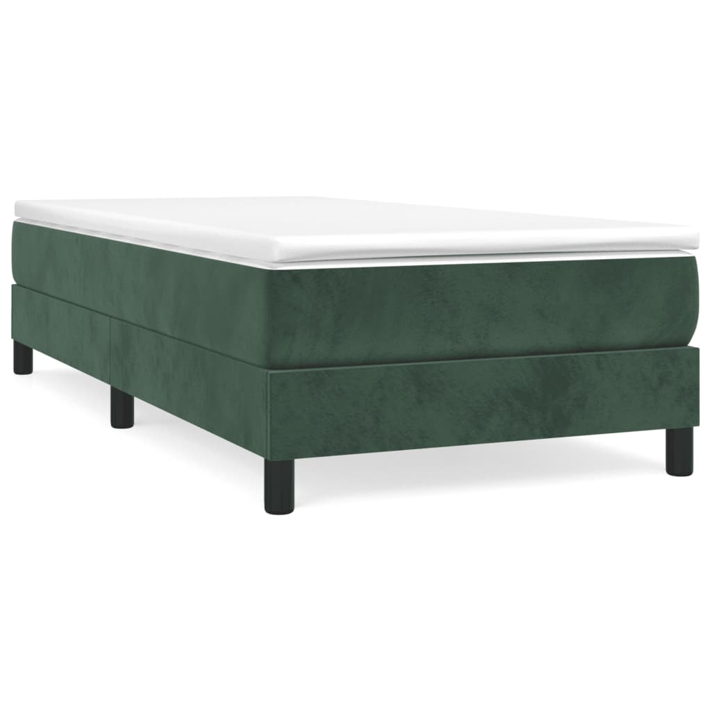 Boxspringbett Mit Matratze Samt Dunkelgrün