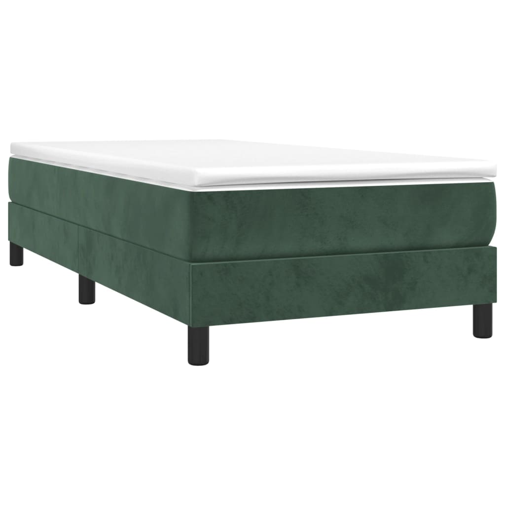 Boxspringbett Mit Matratze Samt Dunkelgrün