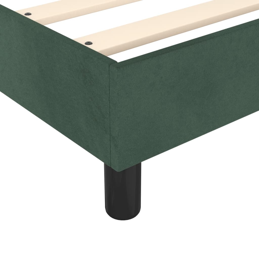 Boxspringbett Mit Matratze Samt Dunkelgrün