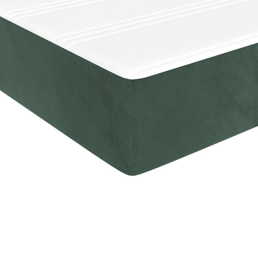 Boxspringbett Mit Matratze Samt Dunkelgrün