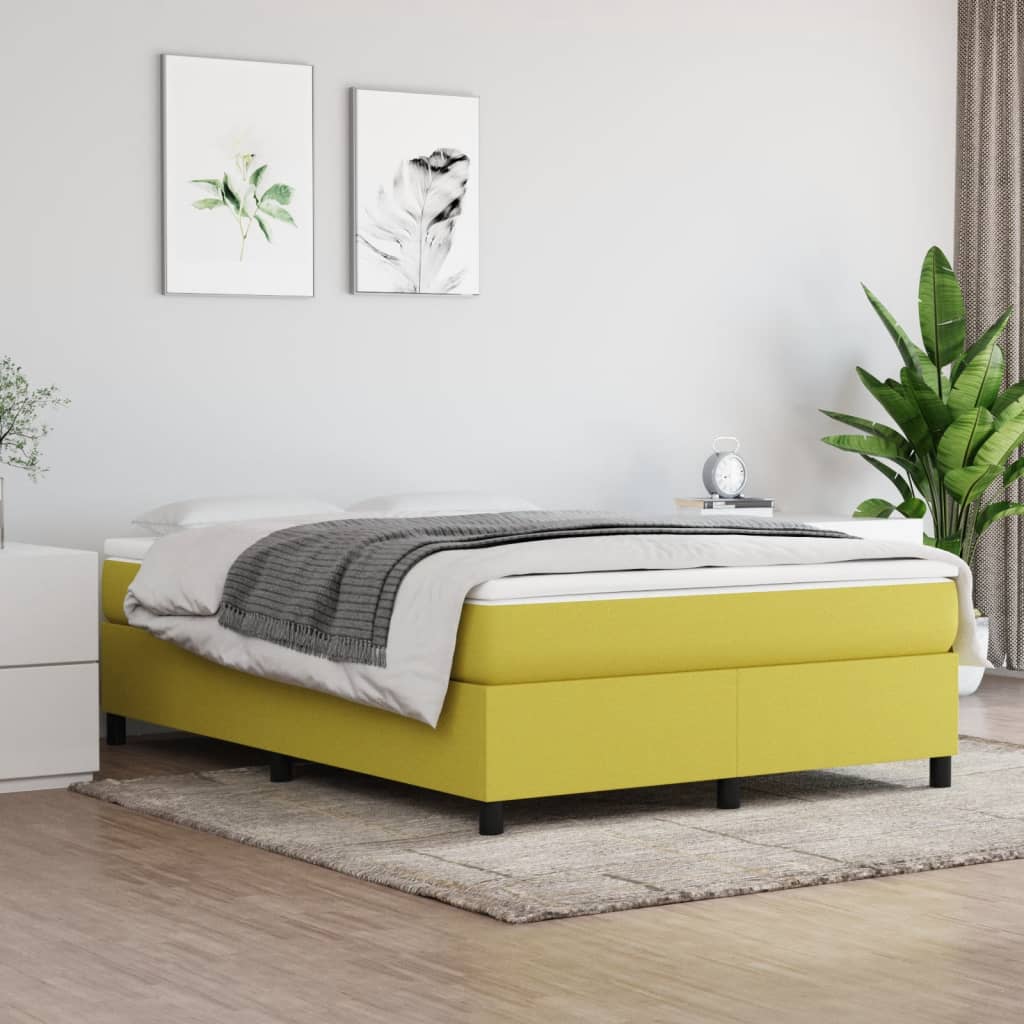 Boxspringbett Mit Matratze Stoff Grün