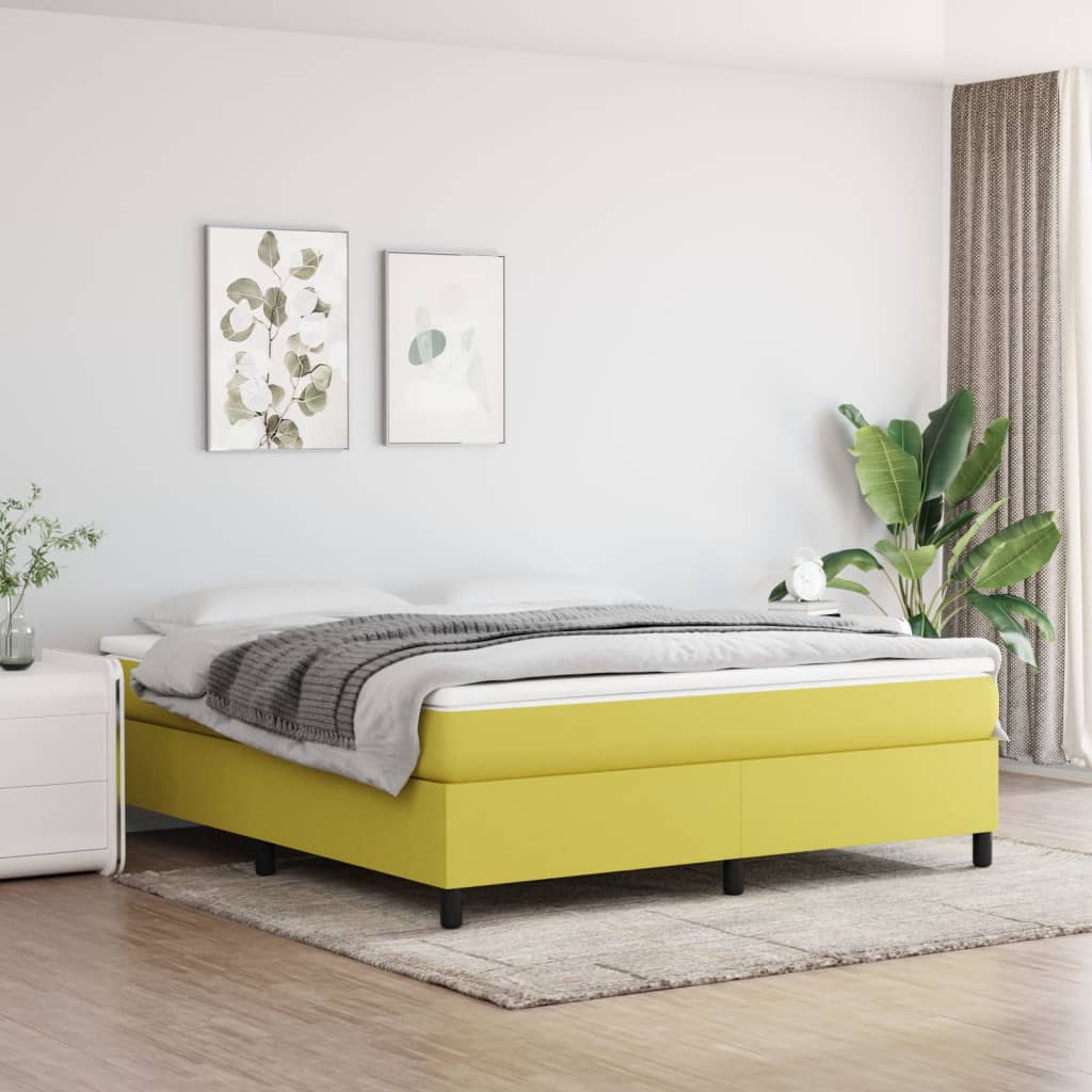 Boxspringbett Mit Matratze Stoff Grün