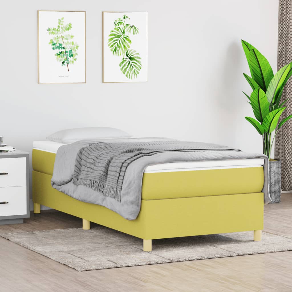 Boxspringbett Mit Matratze Stoff Grün