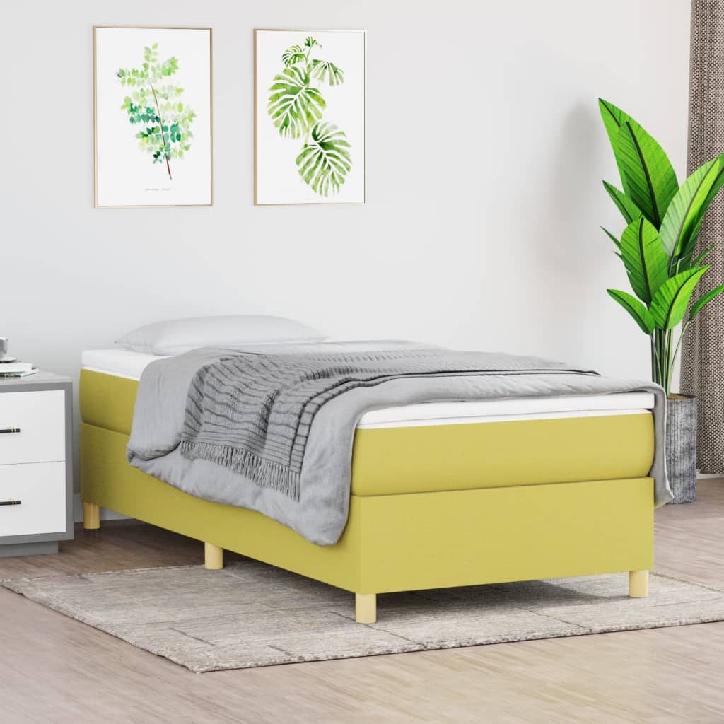Boxspringbett Mit Matratze Stoff Grün