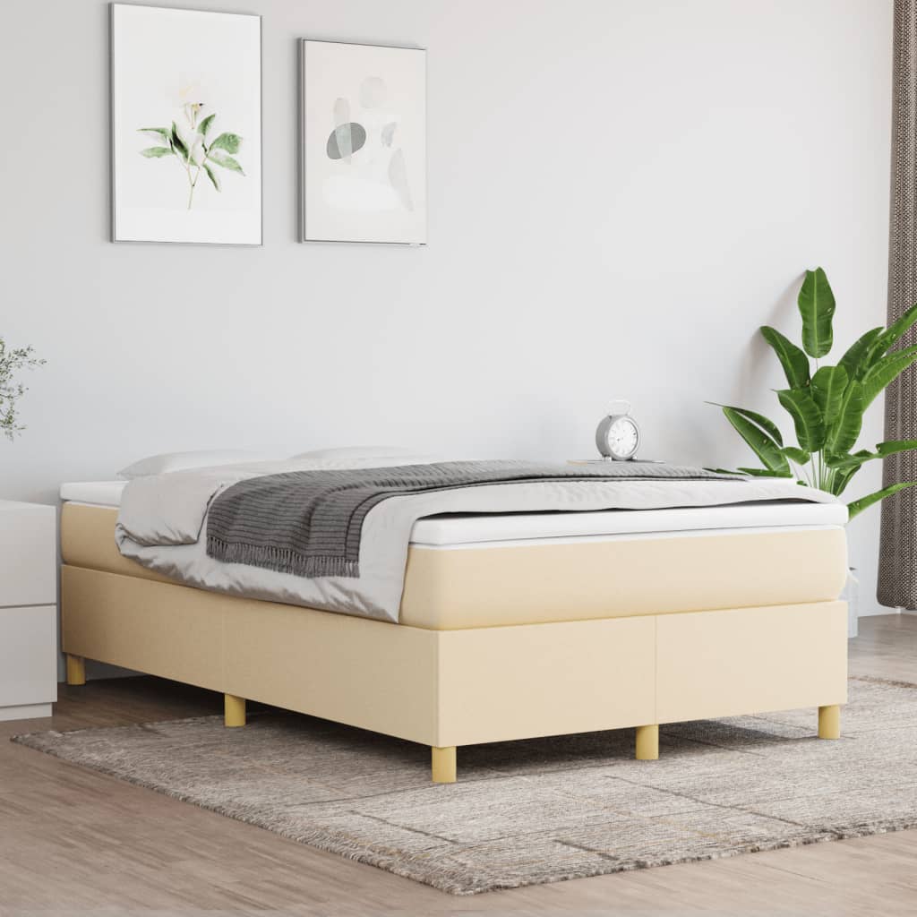 Boxspringbett Mit Matratze Stoff Creme