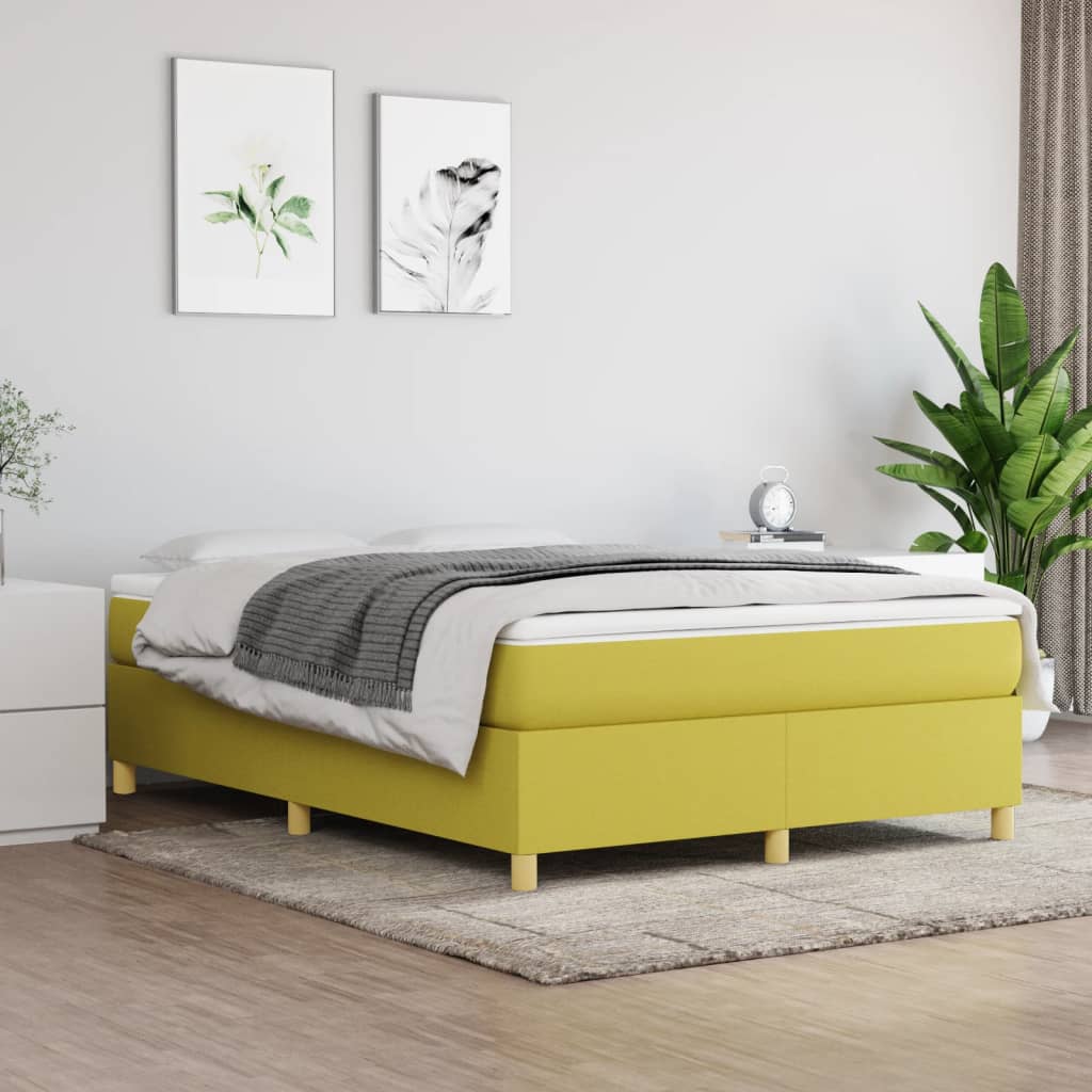 Boxspringbett Mit Matratze Stoff Grün