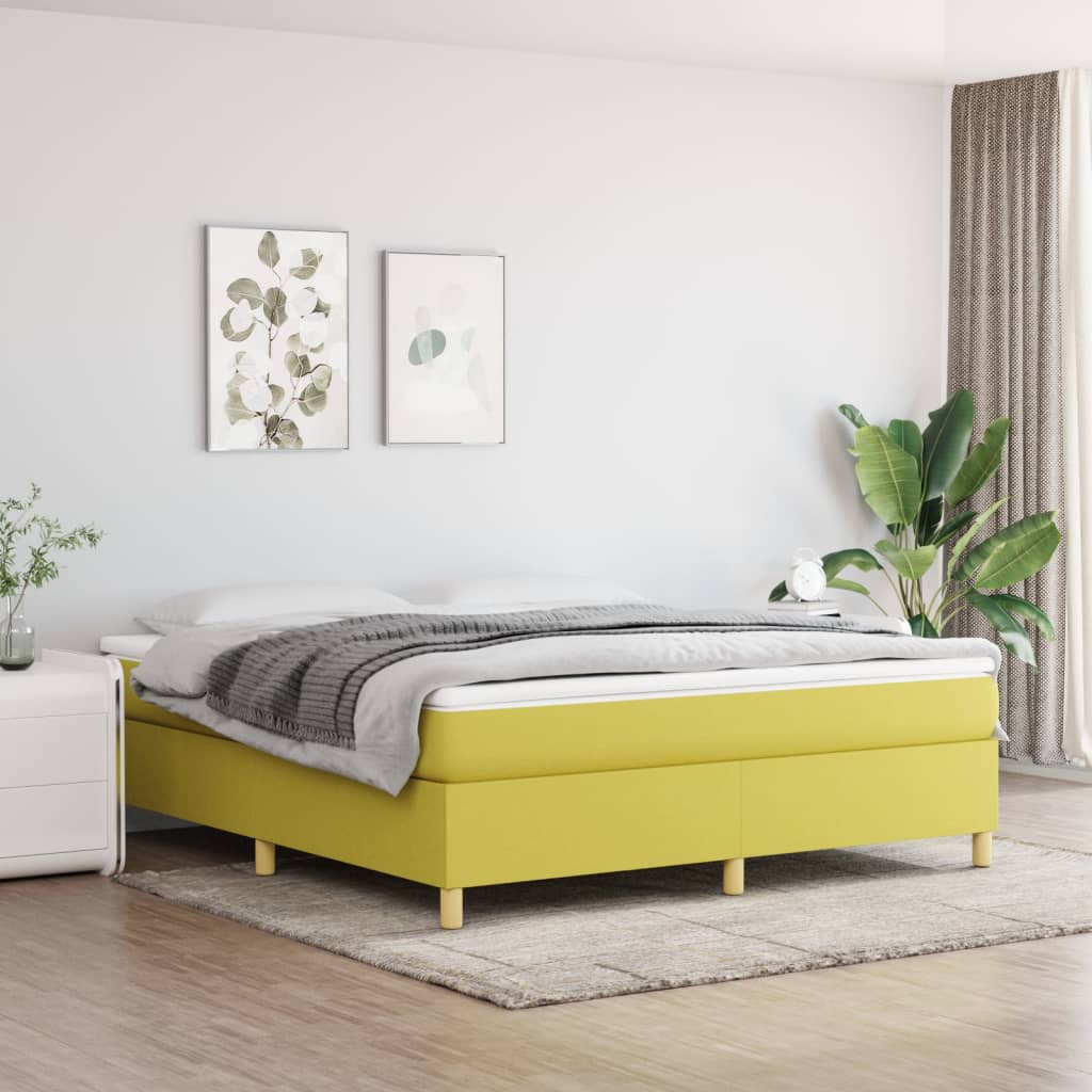 Boxspringbett Mit Matratze Stoff Grün