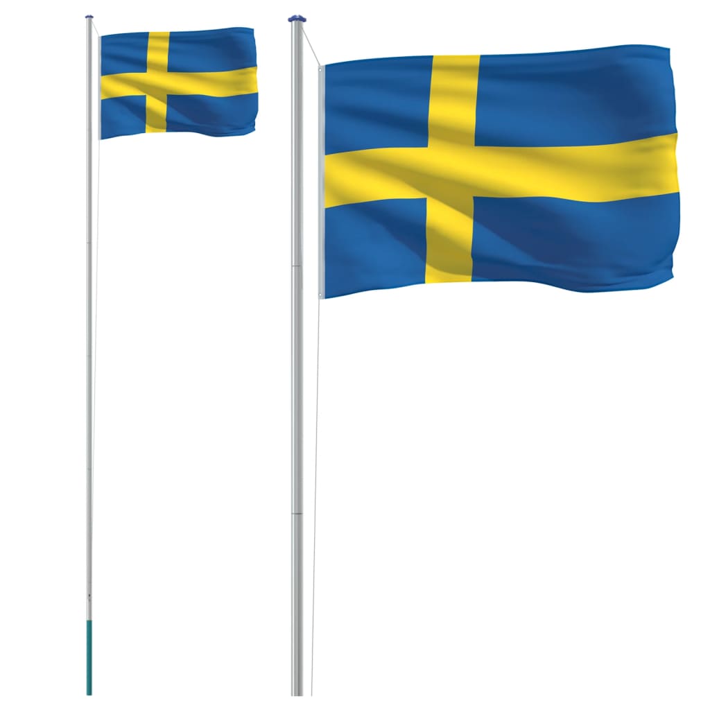 Flagge S Mit Mast 6,23 M Aluminium