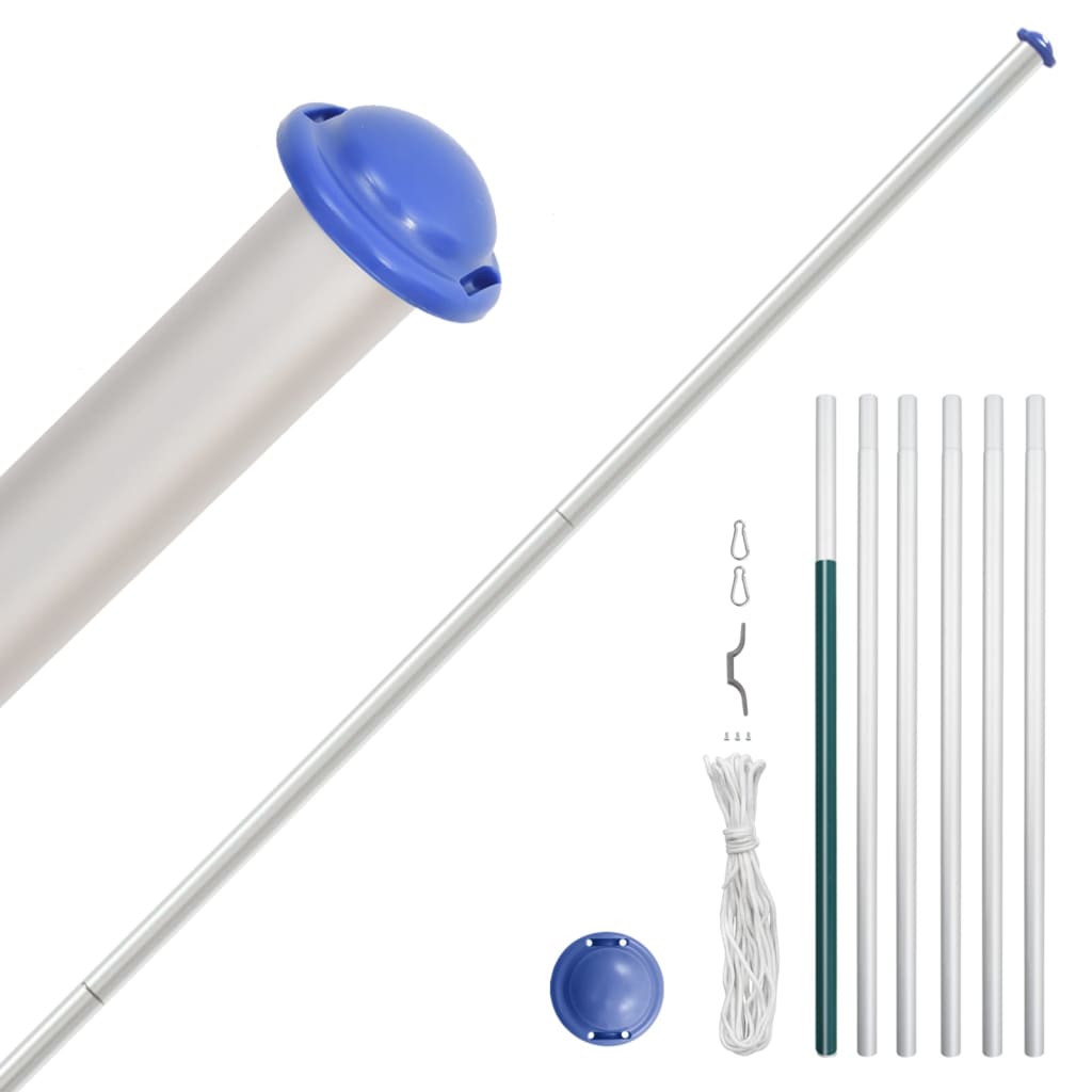 Flagge S Mit Mast 6,23 M Aluminium