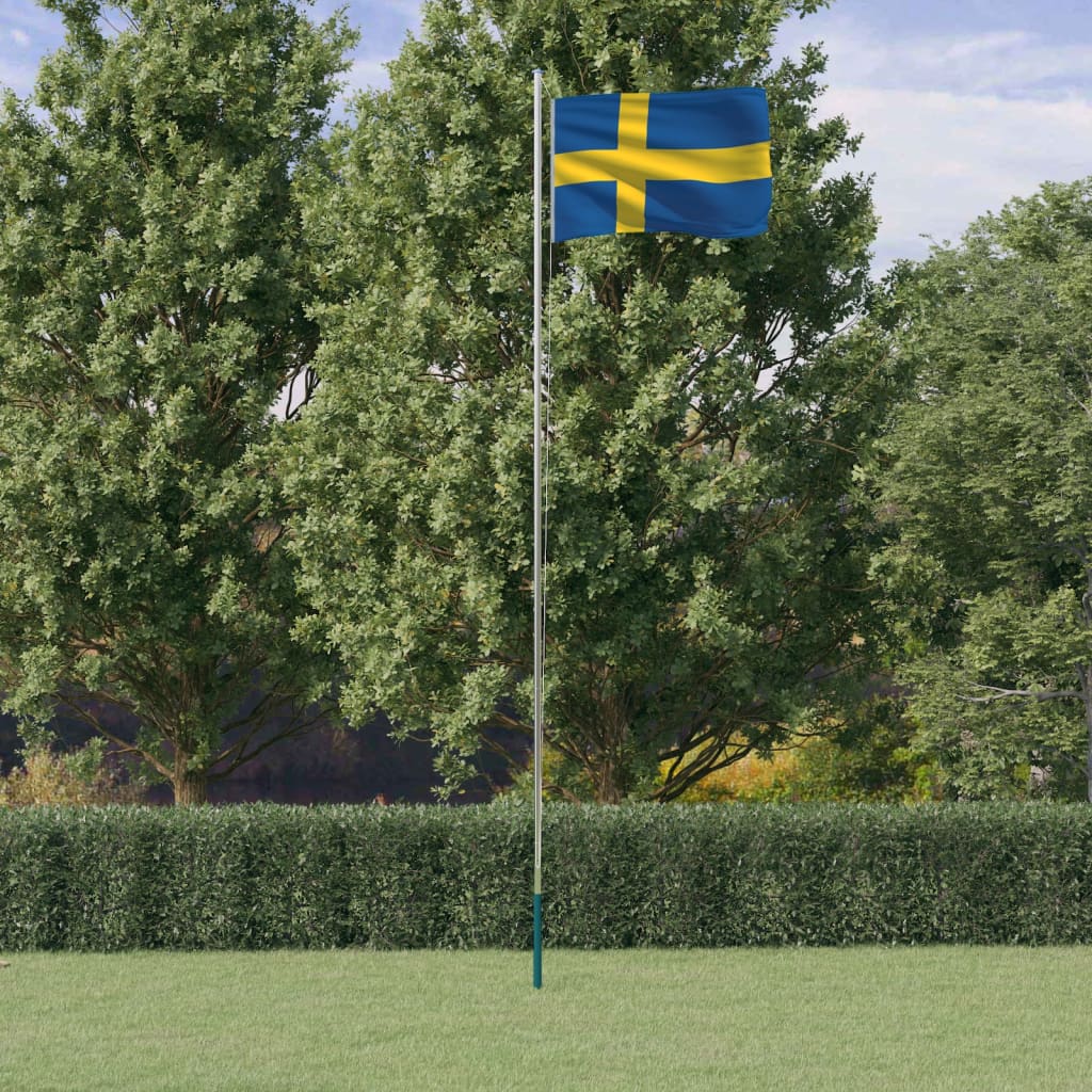Flagge S Mit Mast 6,23 M Aluminium