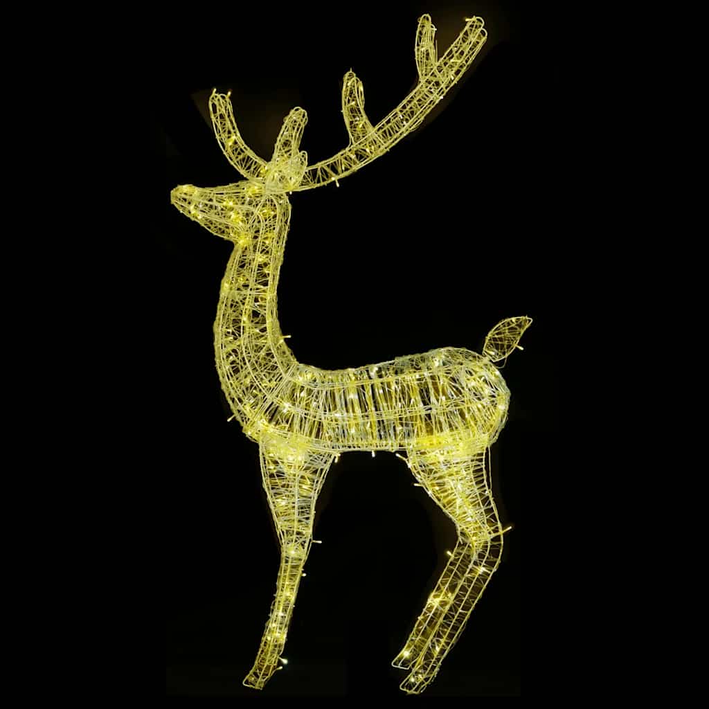Xxl Rentiere Weihnachtsdekoration Acryl 250 Led 2 Stk. 180 Cm Warmweiß