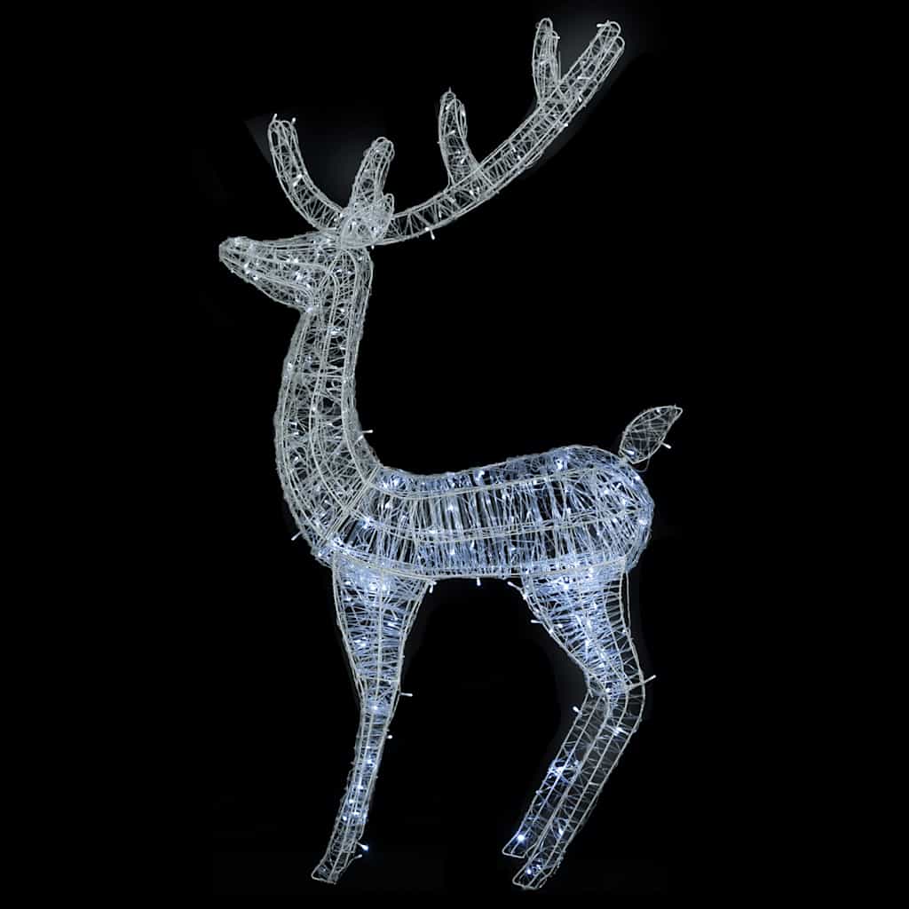 Xxl Rentiere Weihnachtsdekoration Acryl 250 Led 2 Stk. 180 Cm Kaltweiß