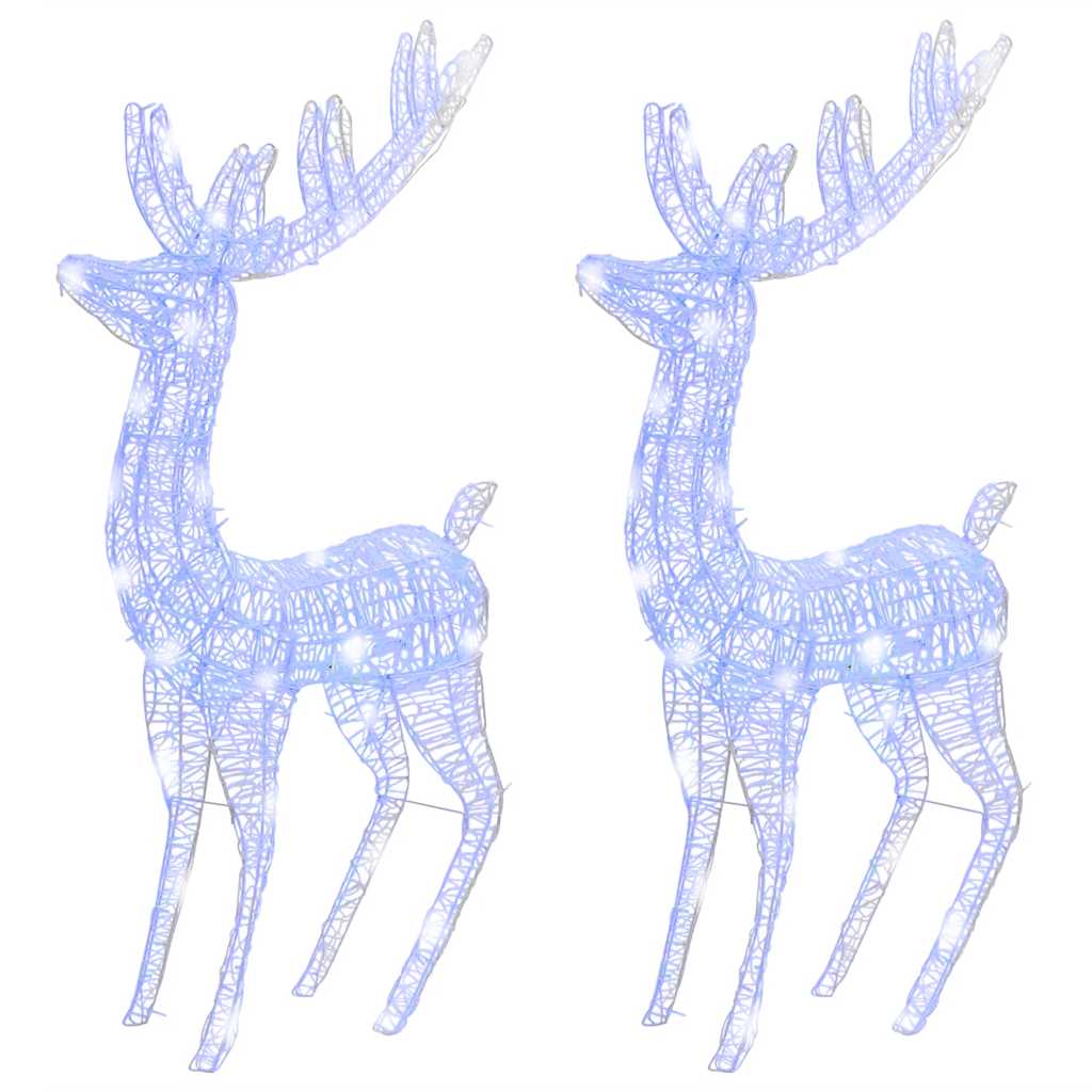 Xxl Rentiere Weihnachtsdekoration Acryl 250 Led 2 Stk. 180 Cm Blau