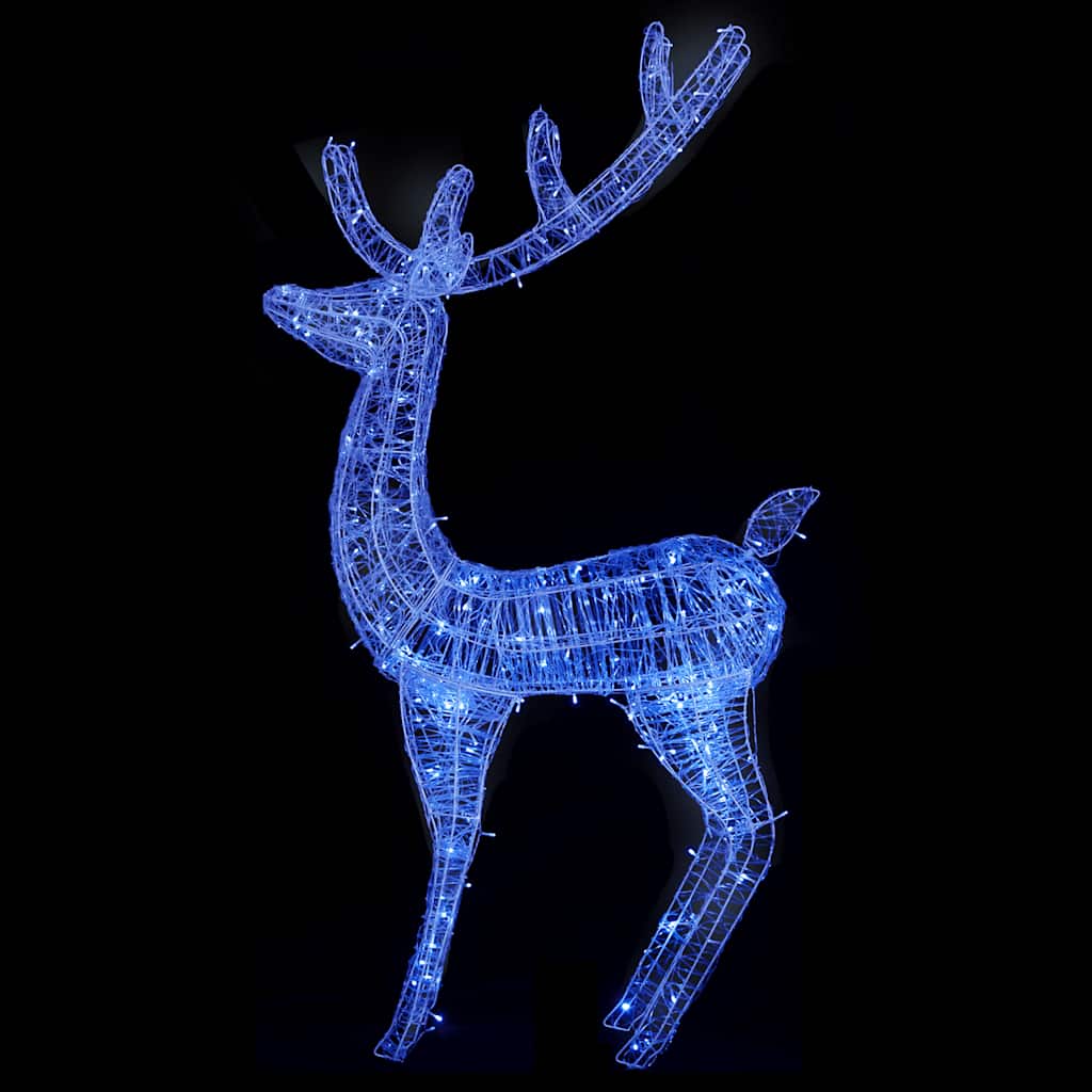 Xxl Rentiere Weihnachtsdekoration Acryl 250 Led 2 Stk. 180 Cm Blau