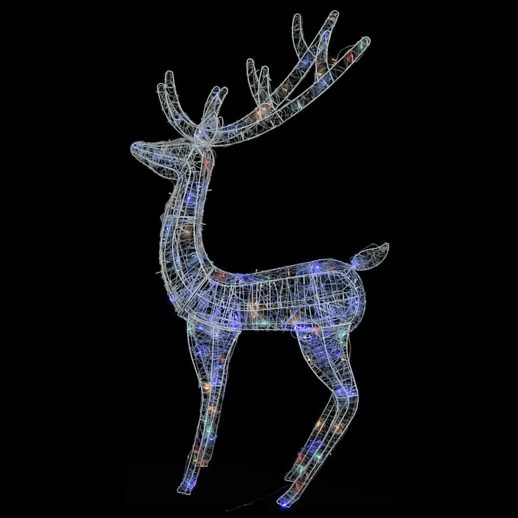 Xxl Rentiere Weihnachtsdekoration Acryl 250 Led 2 Stk. 180 Cm Mehrfarbig