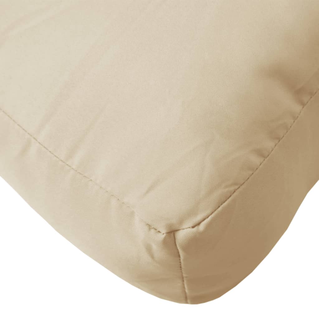 Palettenkissen 2-Tlg. Stoff Beige