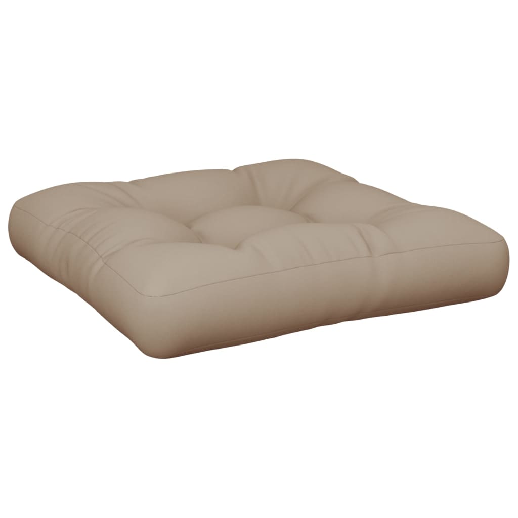 Palettenkissen 2-Tlg. Stoff Taupe