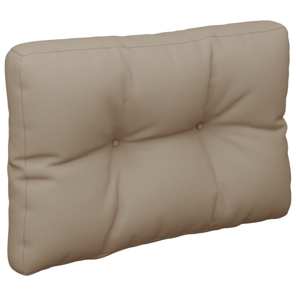 Palettenkissen 2-Tlg. Stoff Taupe