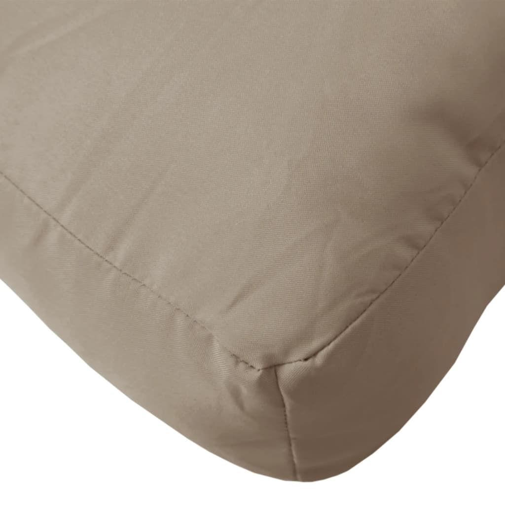 Palettenkissen 2-Tlg. Stoff Taupe