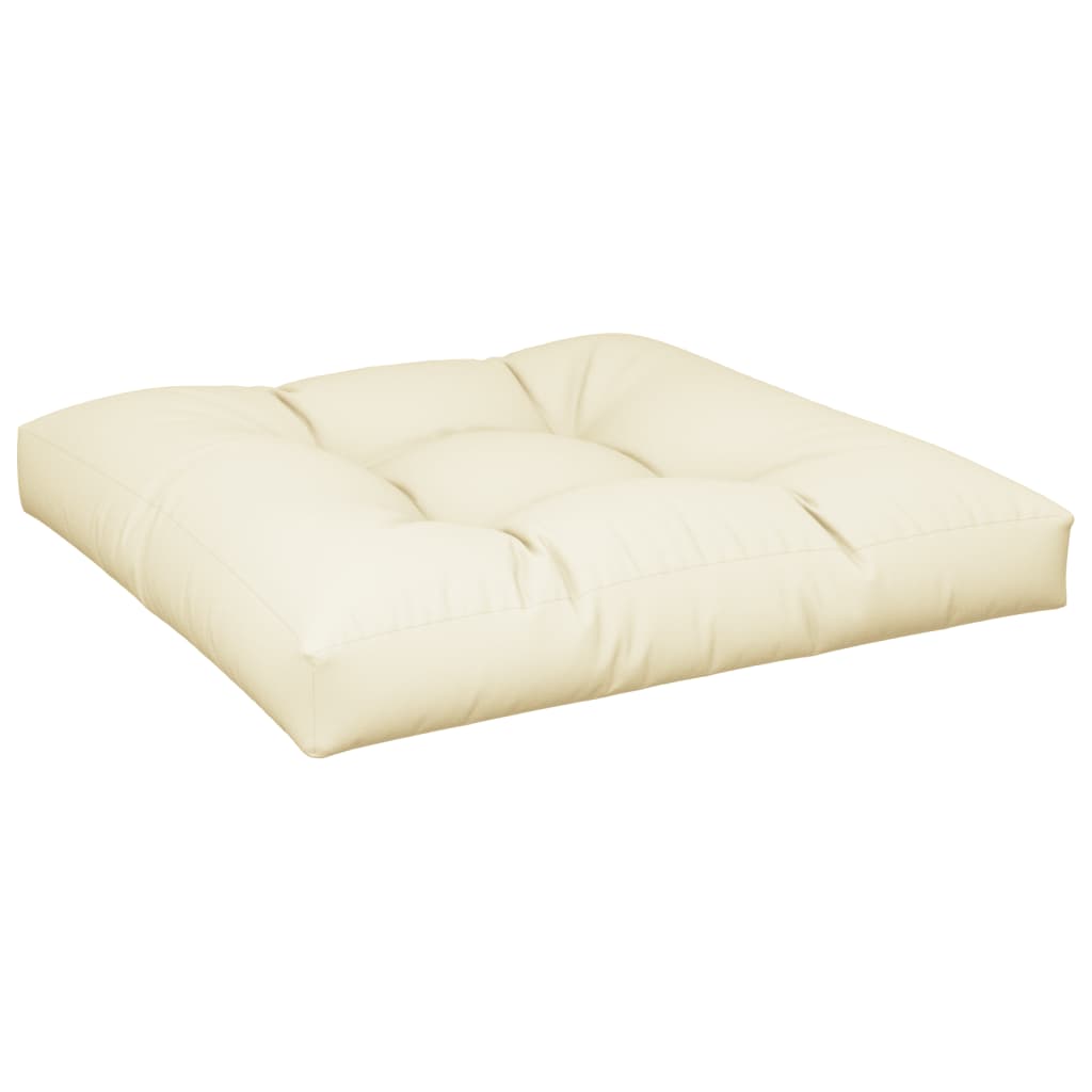 Palettenkissen 2-Tlg. Stoff Creme