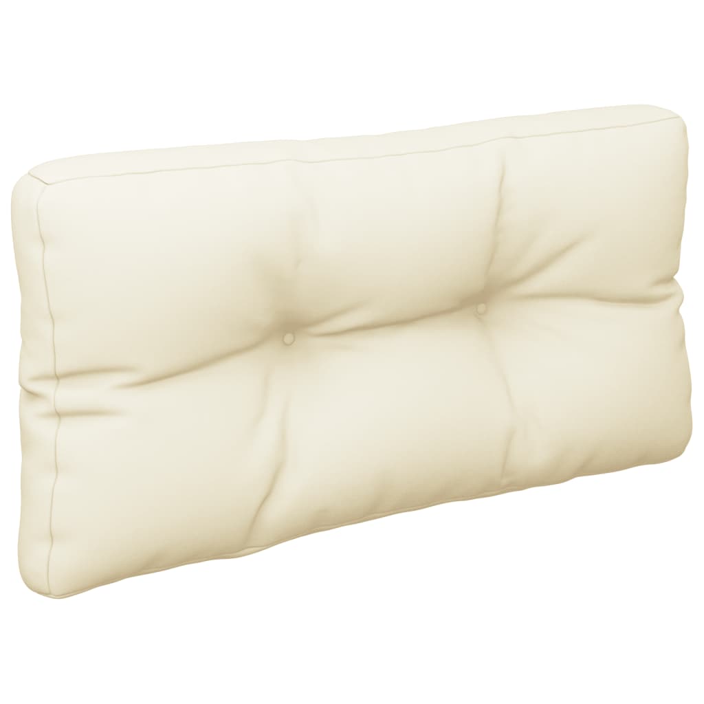 Palettenkissen 2-Tlg. Stoff Creme