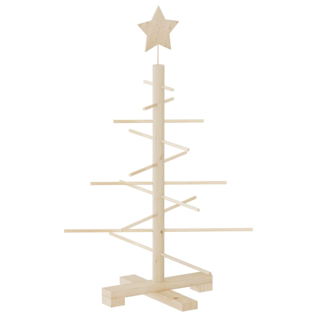 Weihnachtsbaum Holz Zum Schmücken Massivholz Kiefer Natur (Unbehandelt)
