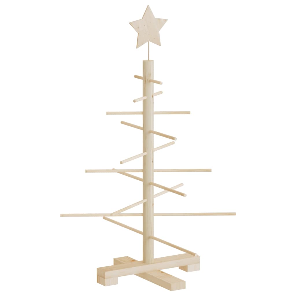 Weihnachtsbaum Holz Zum Schmücken Massivholz Kiefer Natur (Unbehandelt)