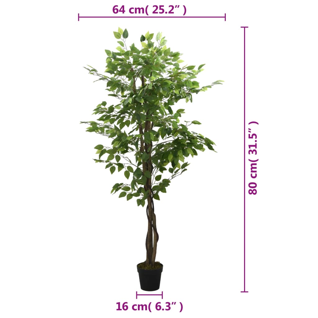 Ficusbaum Künstlich 378 Blätter Grün