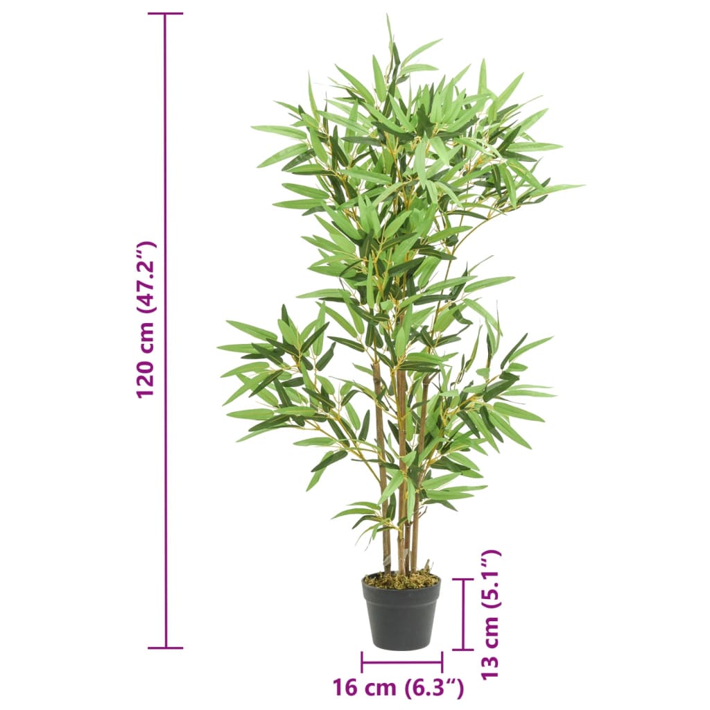 Bambusbaum Künstlich 552 Blätter 120 Cm Grün